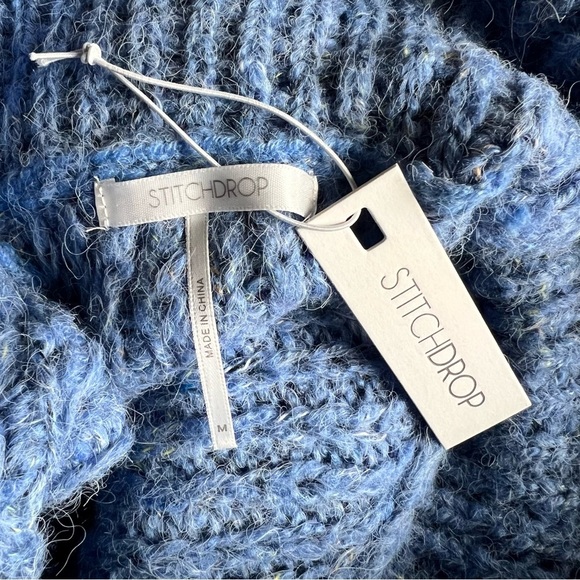 STITCHDROP Speckled Yarn Cowl Neck Sweater M - Picture 7 of 11